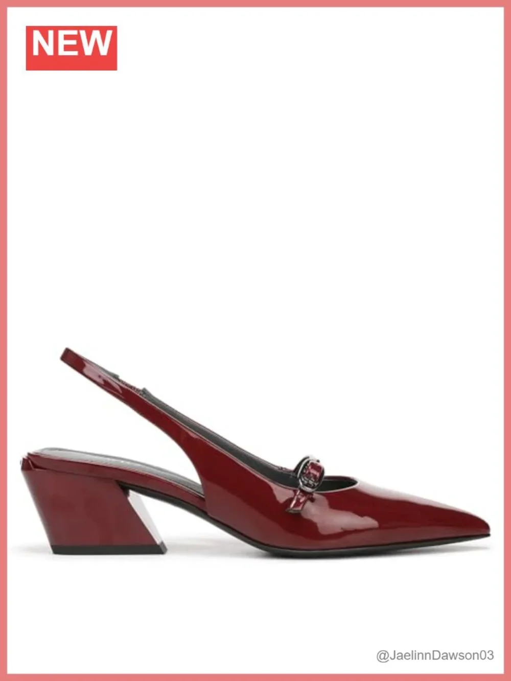Faux Leather Pointed Toe Pumps Slingback 2.1